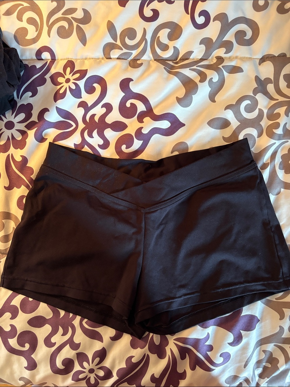 Bloch Black V-Waist Dance Shorts